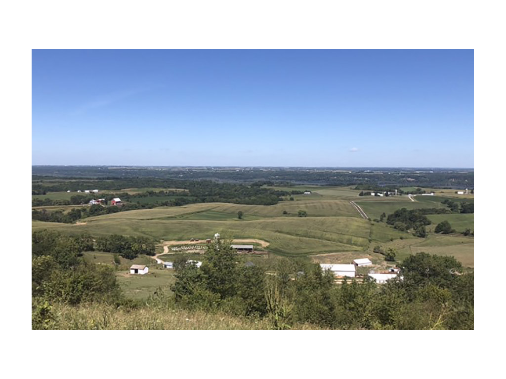 Overlooking Balltown in Iowa