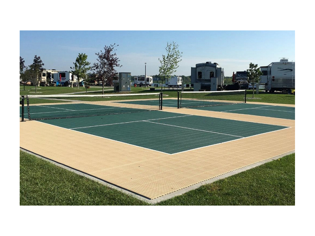 Pickleball court at RV park