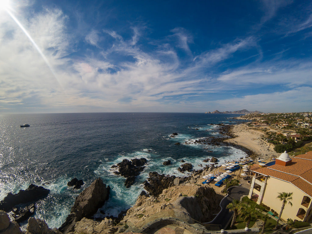 Ocean front resorts in Cabo.