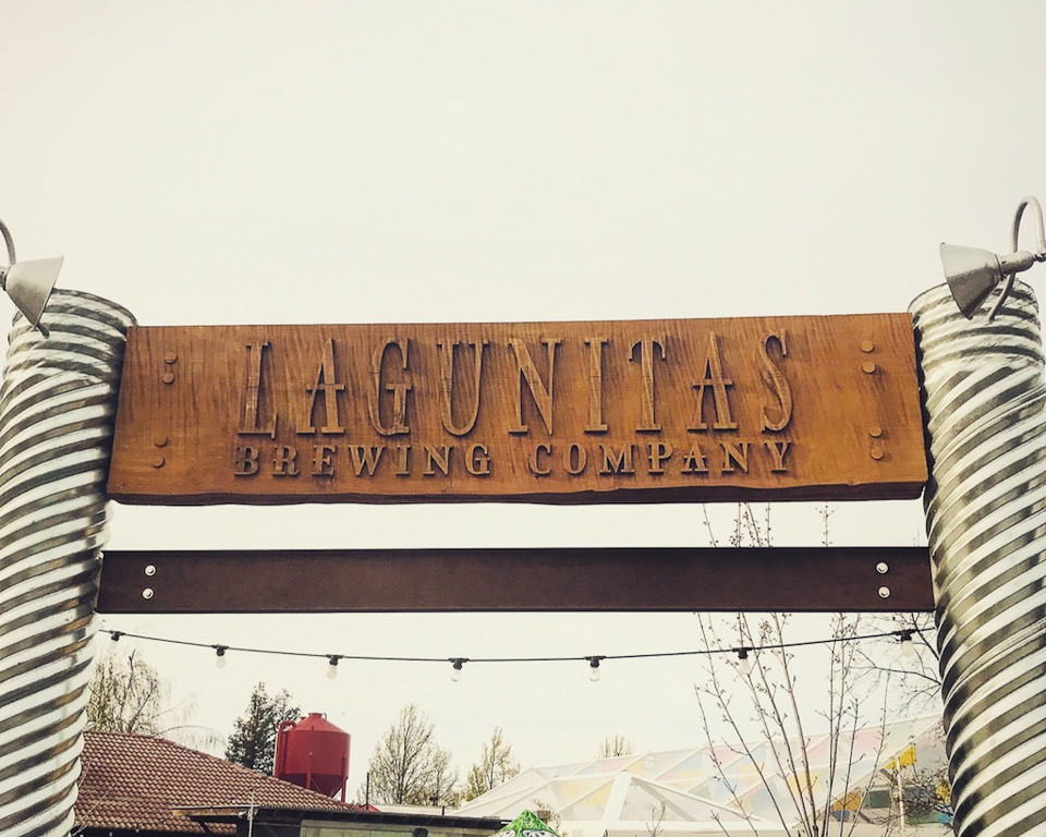 Sign for Lagunitas Brewing Company.